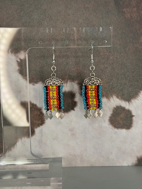 Western Beaded Earrings