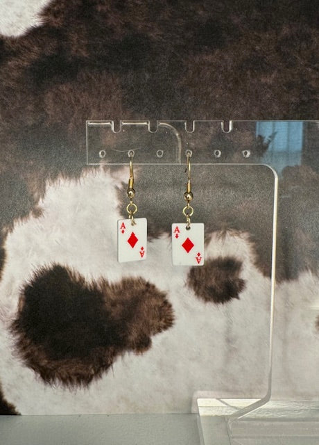 Wild Ace Earrings - Diamonds