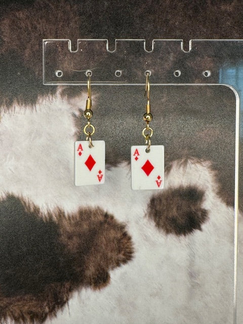 Wild Ace Earrings - Diamonds