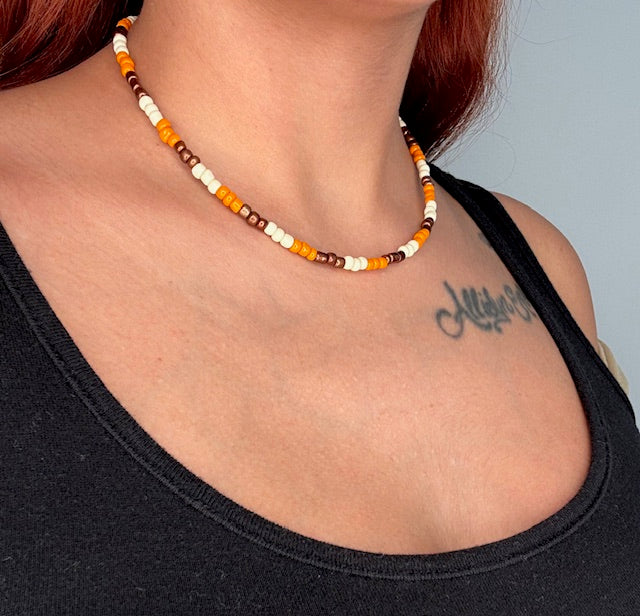 Cozy Fall Beaded Choker