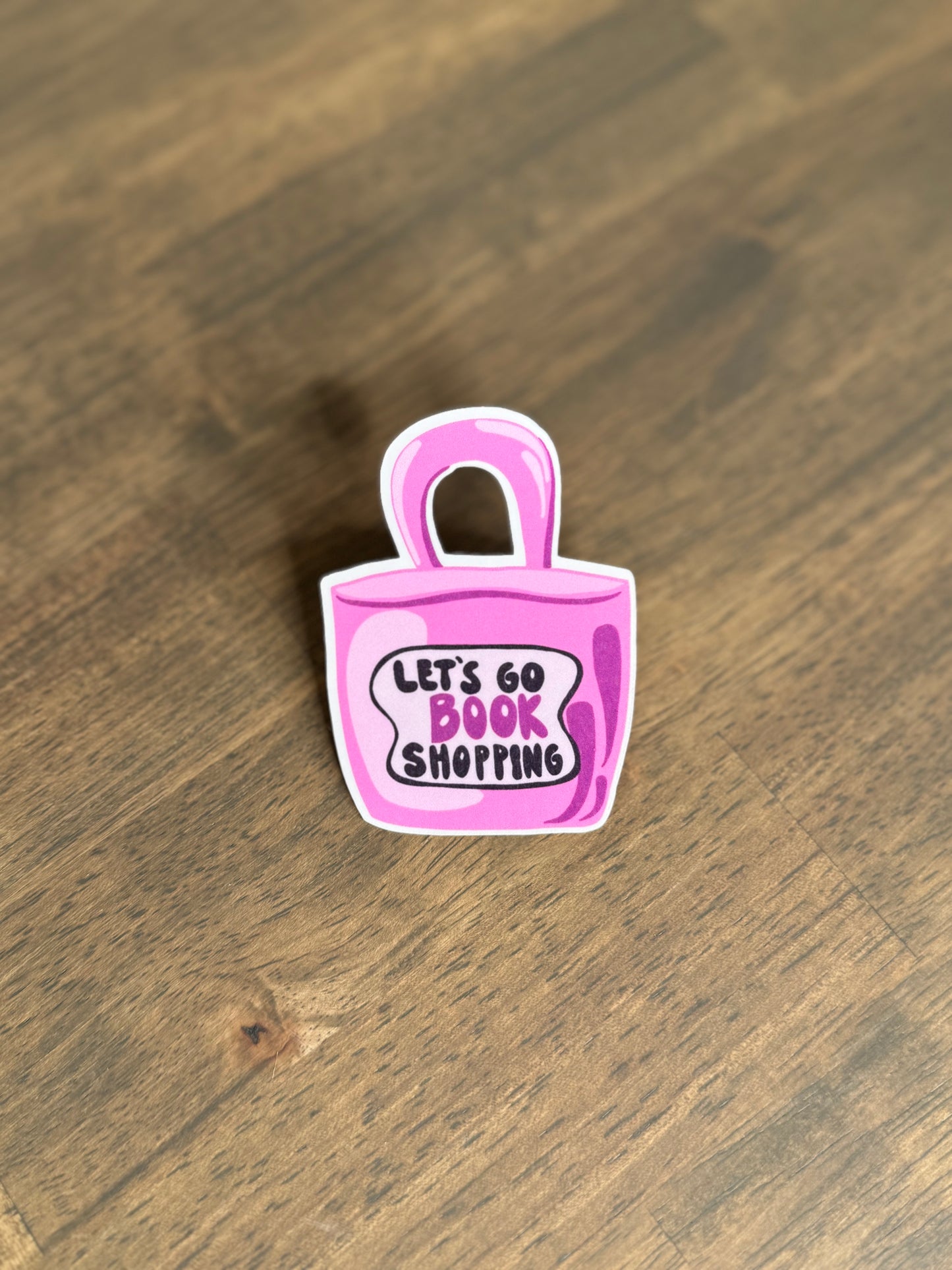 Let's Go Bookshopping Sticker