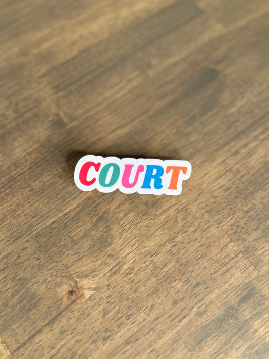 COURT Sticker