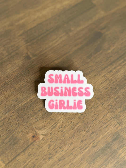 Small Business Girlie Sticker